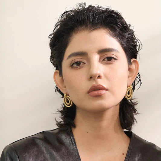 Brinco Egípcio Folheado em Ouro 18K