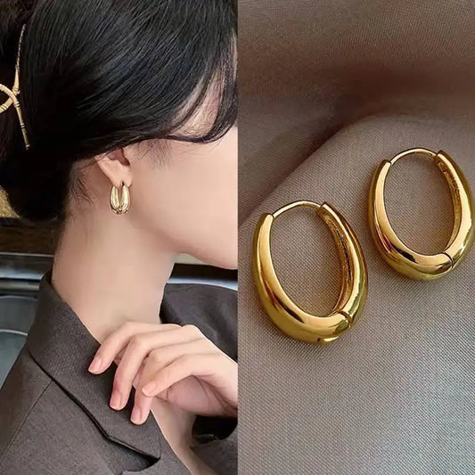 Brinco Luar folheado em ouro 18K