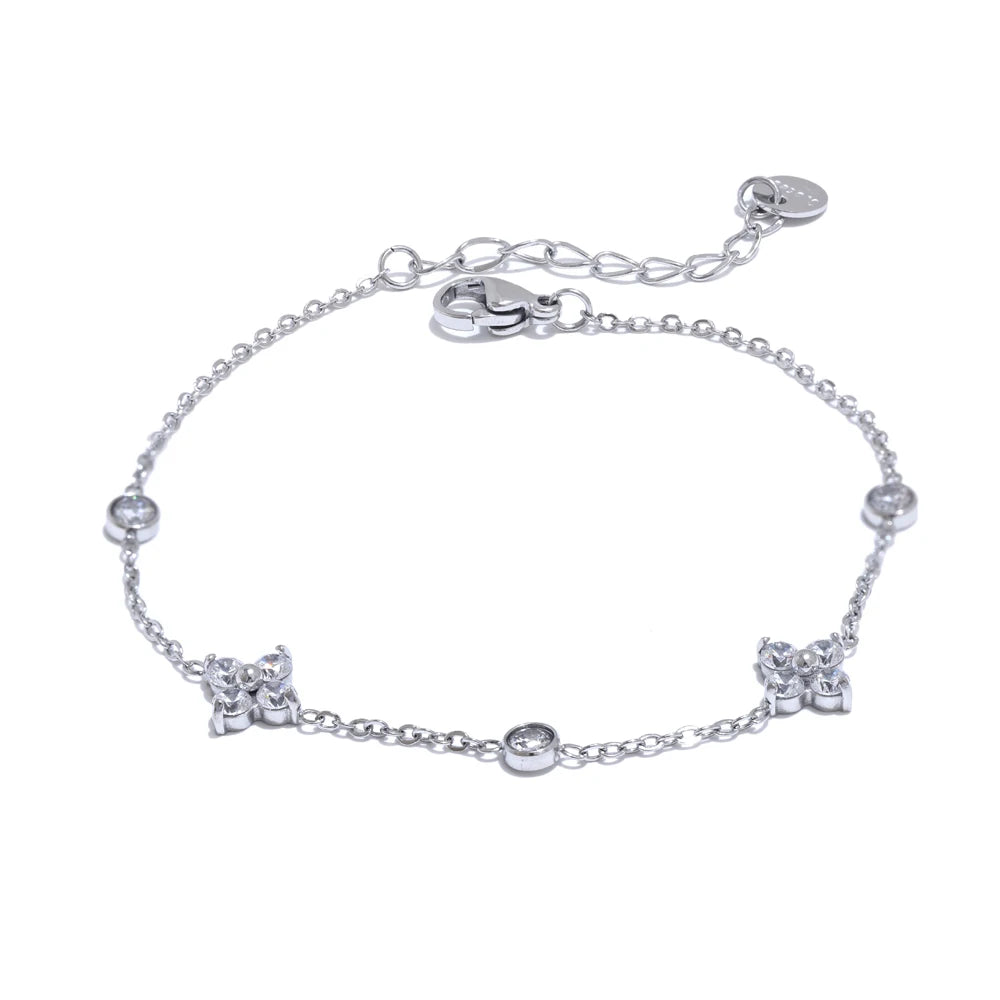 Pulseira com Pingente Flor