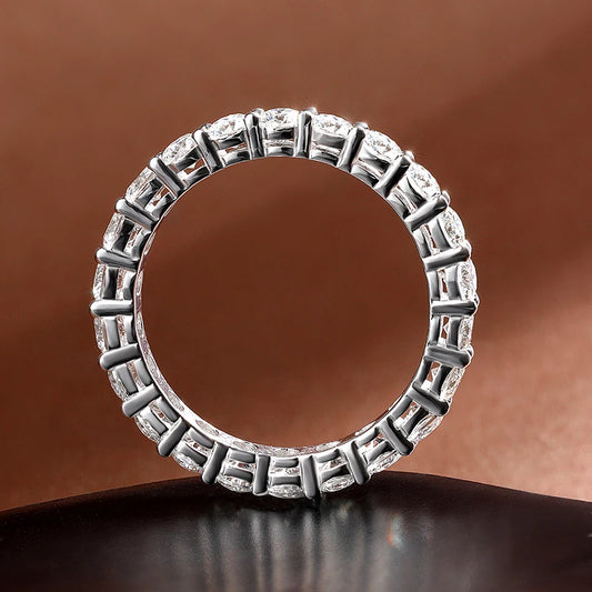 Meia Aliança Moissanite