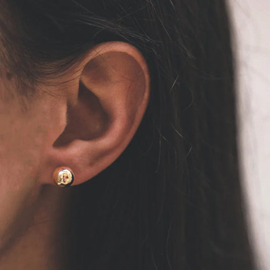 Brinco Ella, folheado em ouro 18k