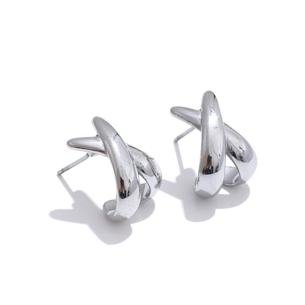 Brinco Riviera Folheado em Ouro 18k