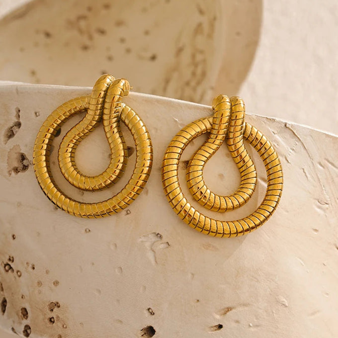 Brinco Egípcio Folheado em Ouro 18K