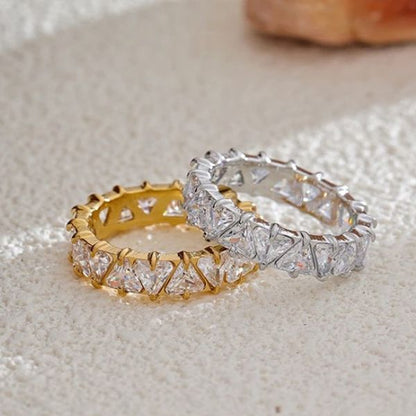 Anel Fashion Cravejado com Zircônia