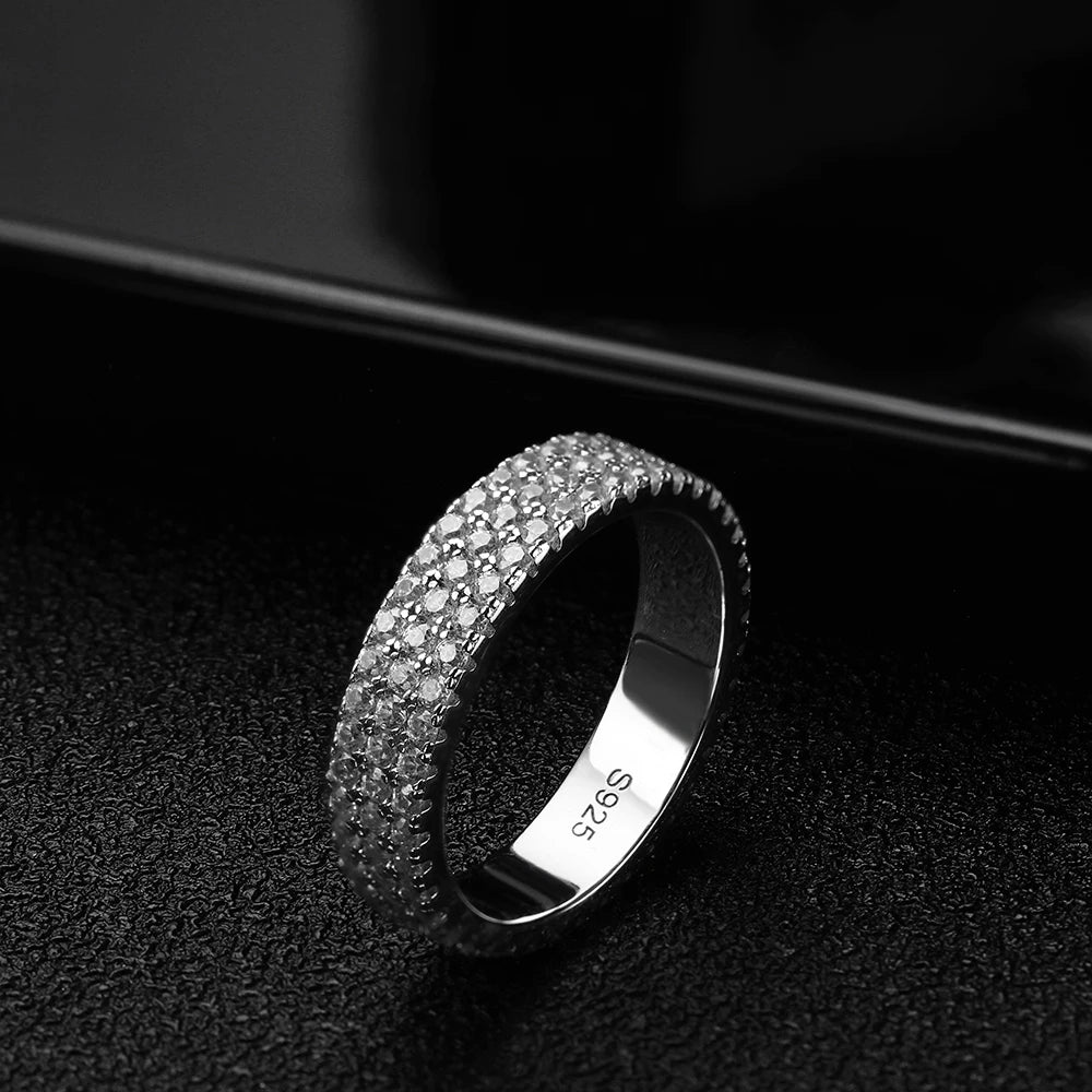 Anel Triplo Moissanite