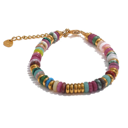 Pulseira Colorida Pedra Natural