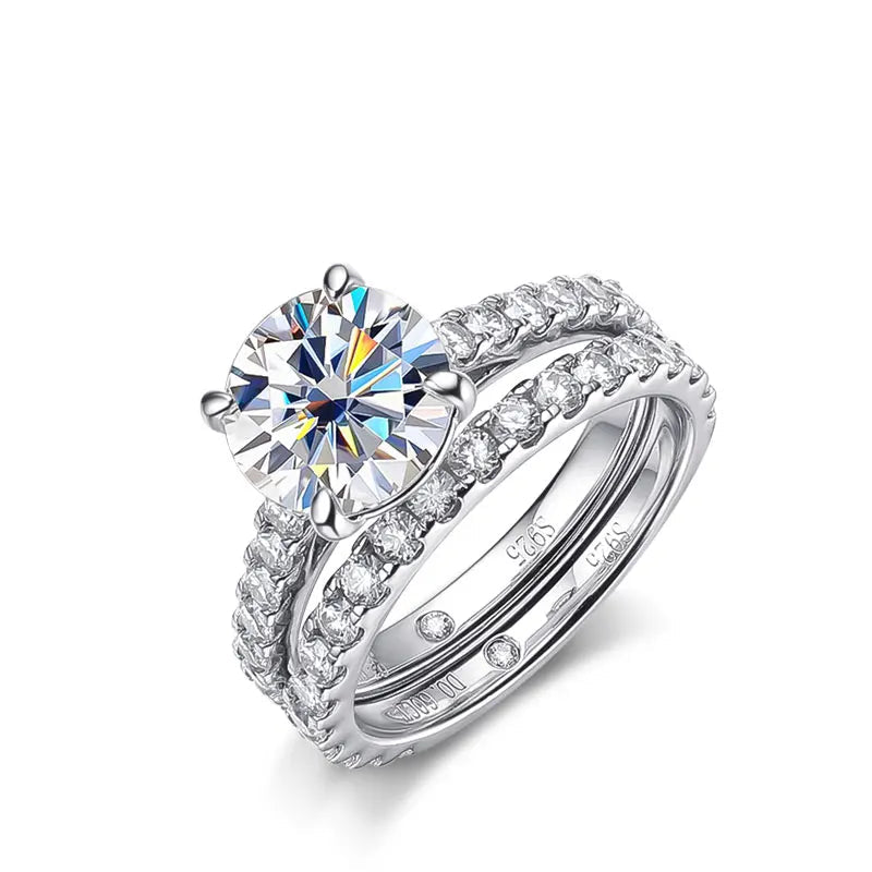 Anel Noivado Moissanite