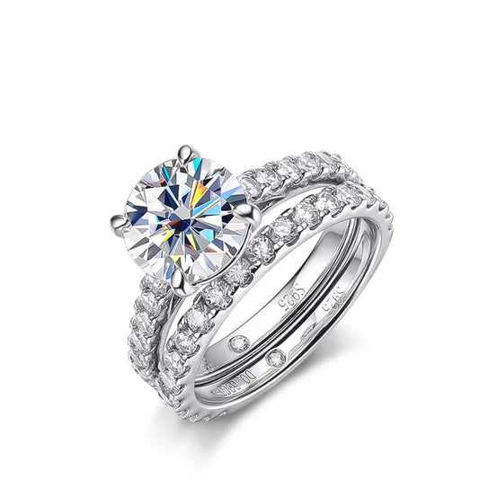 Anel Noivado Moissanite