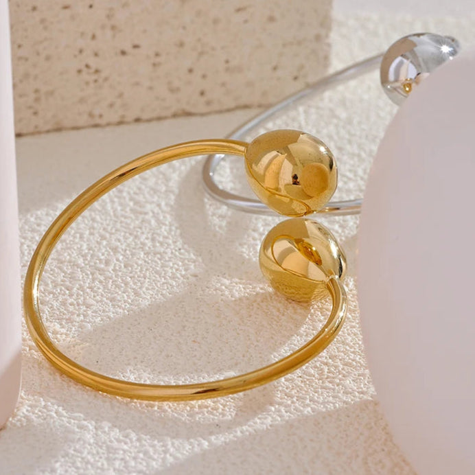 Bracelete Gota Folheado em Ouro 18K
