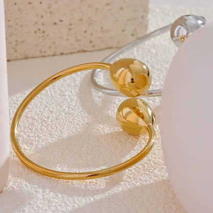 Bracelete Gota Folheado em Ouro 18K