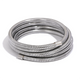 Yhpup Stainless Steel Stackable Multi-Layer Wrap Arm Bracelet Bangle Metal Elastic Waterproof Fashion Unisex Jewelry Men Women
