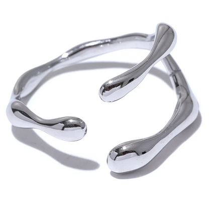 Anel Irregular, folheado em ouro 18k