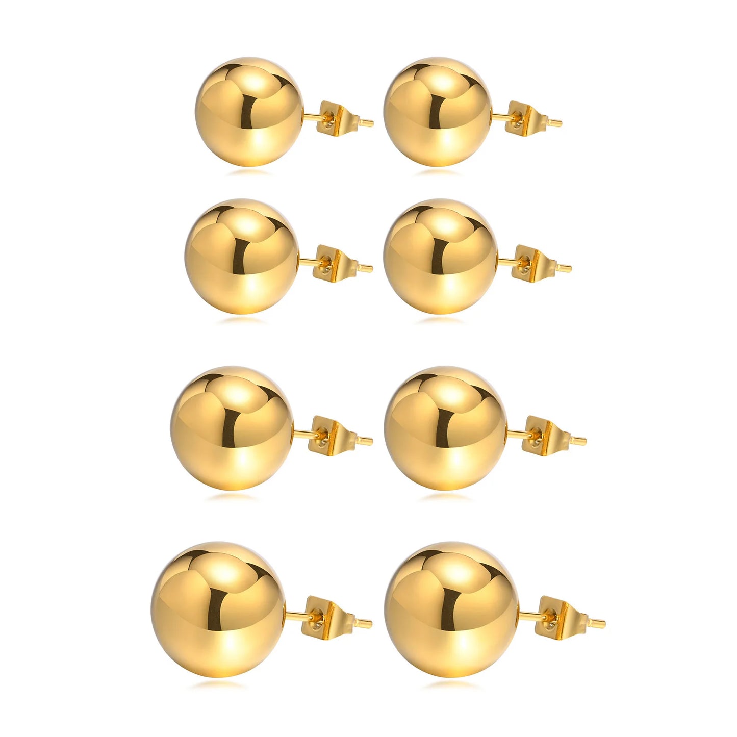 Brinco Ella, folheado em ouro 18k