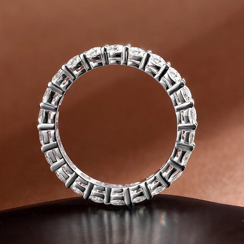 Meia Aliança Moissanite