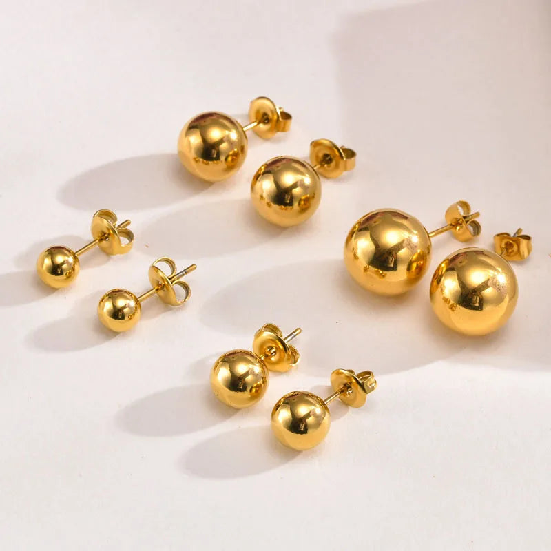 Brinco Ella, folheado em ouro 18k