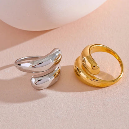 Anel Melissa, folheado em ouro 18K