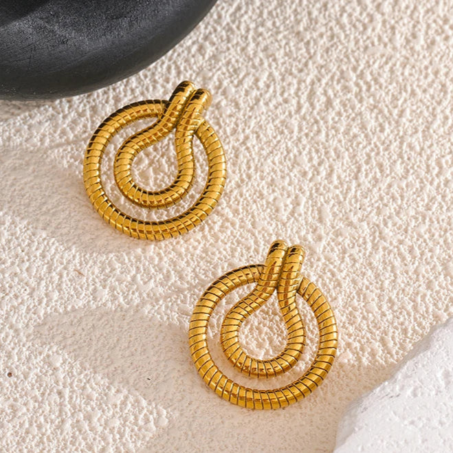 Brinco Egípcio Folheado em Ouro 18K