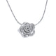 Colar pingente Rosa, folheado em Ouro 18K