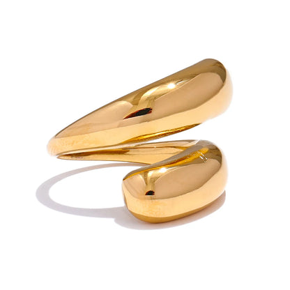 Anel Melissa, folheado em ouro 18K