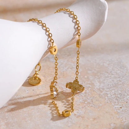 Pulseira com Pingente Flor