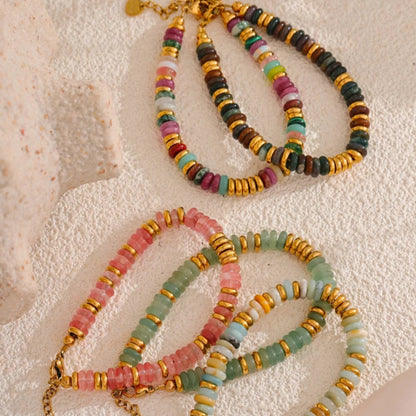 Pulseira Colorida Pedra Natural