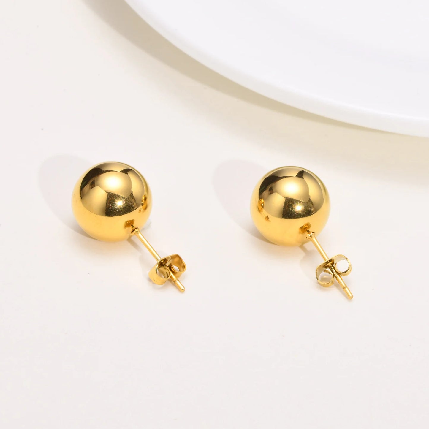 Brinco Ella, folheado em ouro 18k