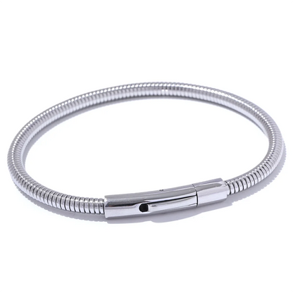 Pulseira Bangle, folheado em ouro 18k