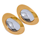 Yhpup Statement Stainless Steel Metal Smooth Temperament Stud Earrings High Quality Polished Jewelry Waterproof 18K PVD Plated