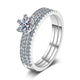 Anel Aliança Tripla Moissanite