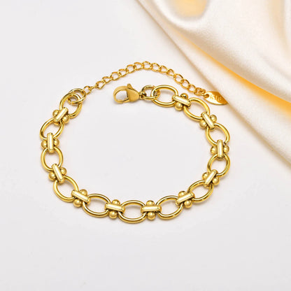 Pulseira Elos Cadeado Redondo