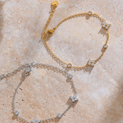Pulseira com Pingente Flor