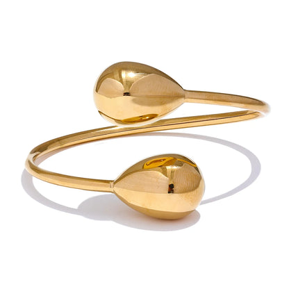 Bracelete Gota Folheado em Ouro 18K