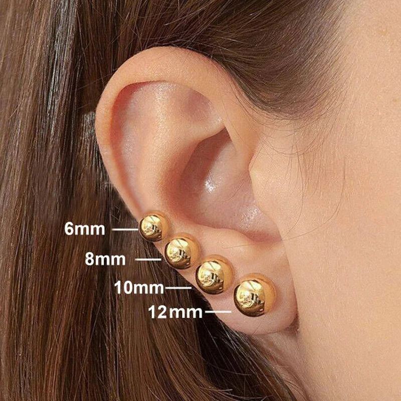 Brinco Ella, folheado em ouro 18k