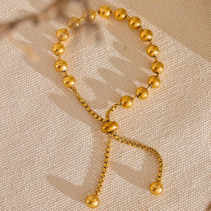 Pulseira de Bolinhas, folheado em ouro 18K